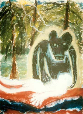 Bear Healing Man